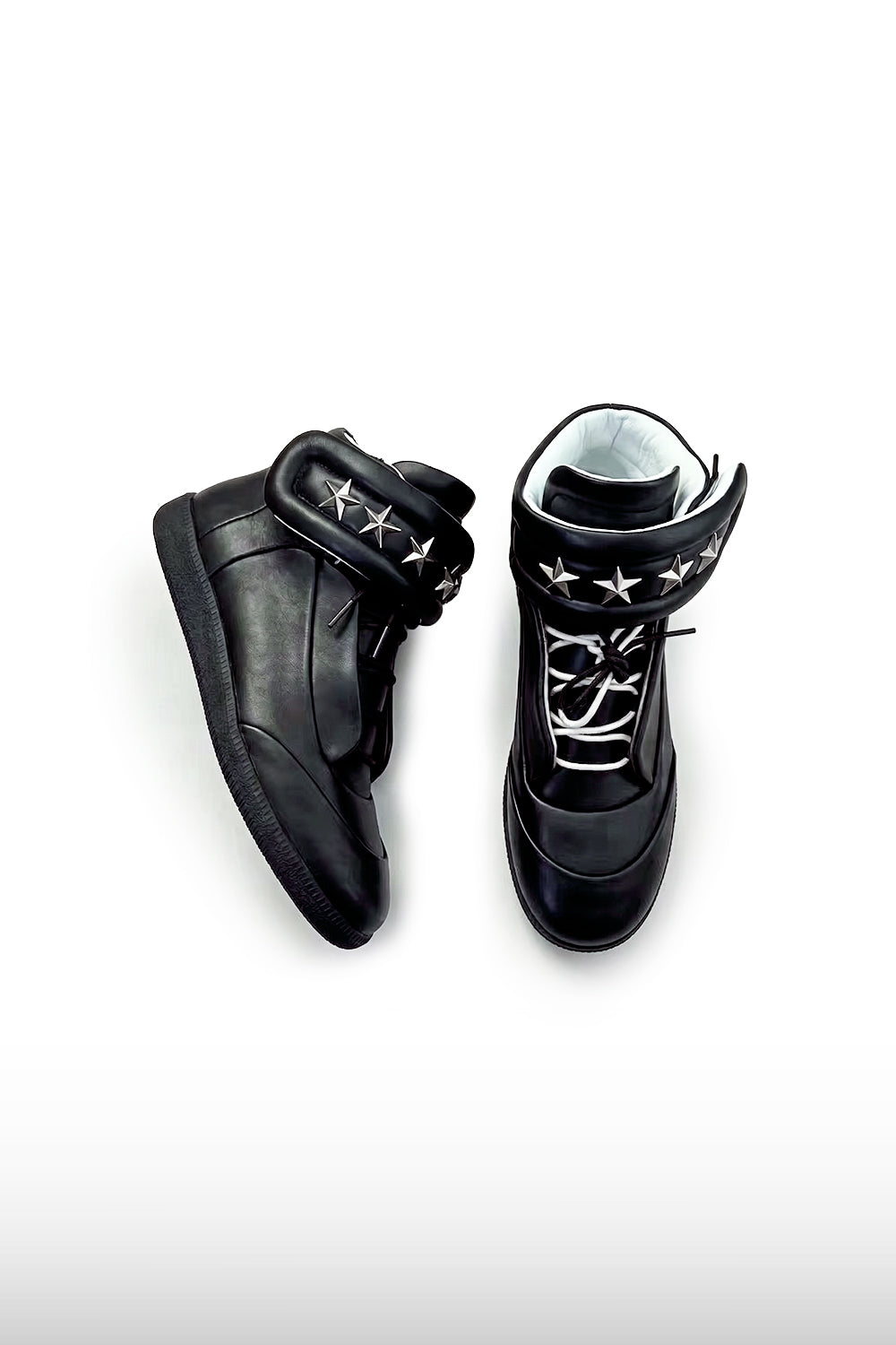 Black Star Studded Sneakers