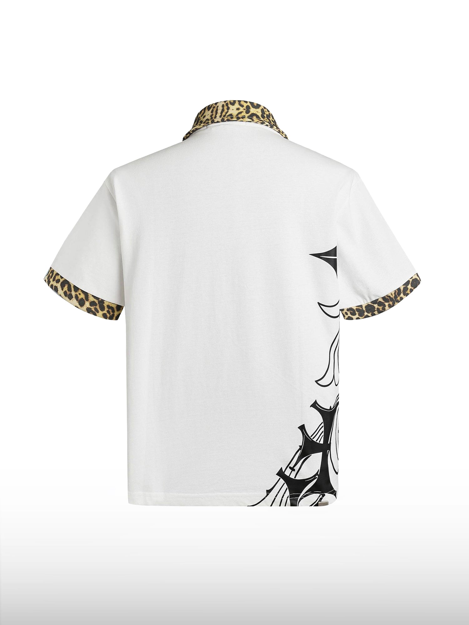 Gothic Cross Leopard Polo