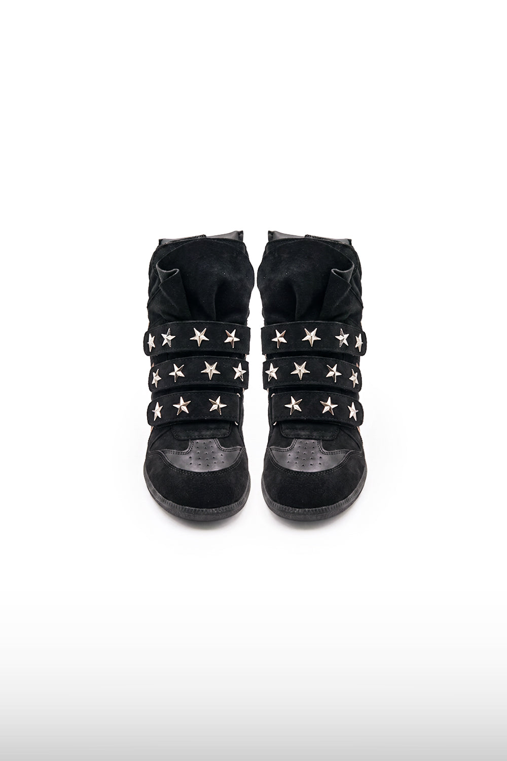Leopard Star Wedge Sneakers