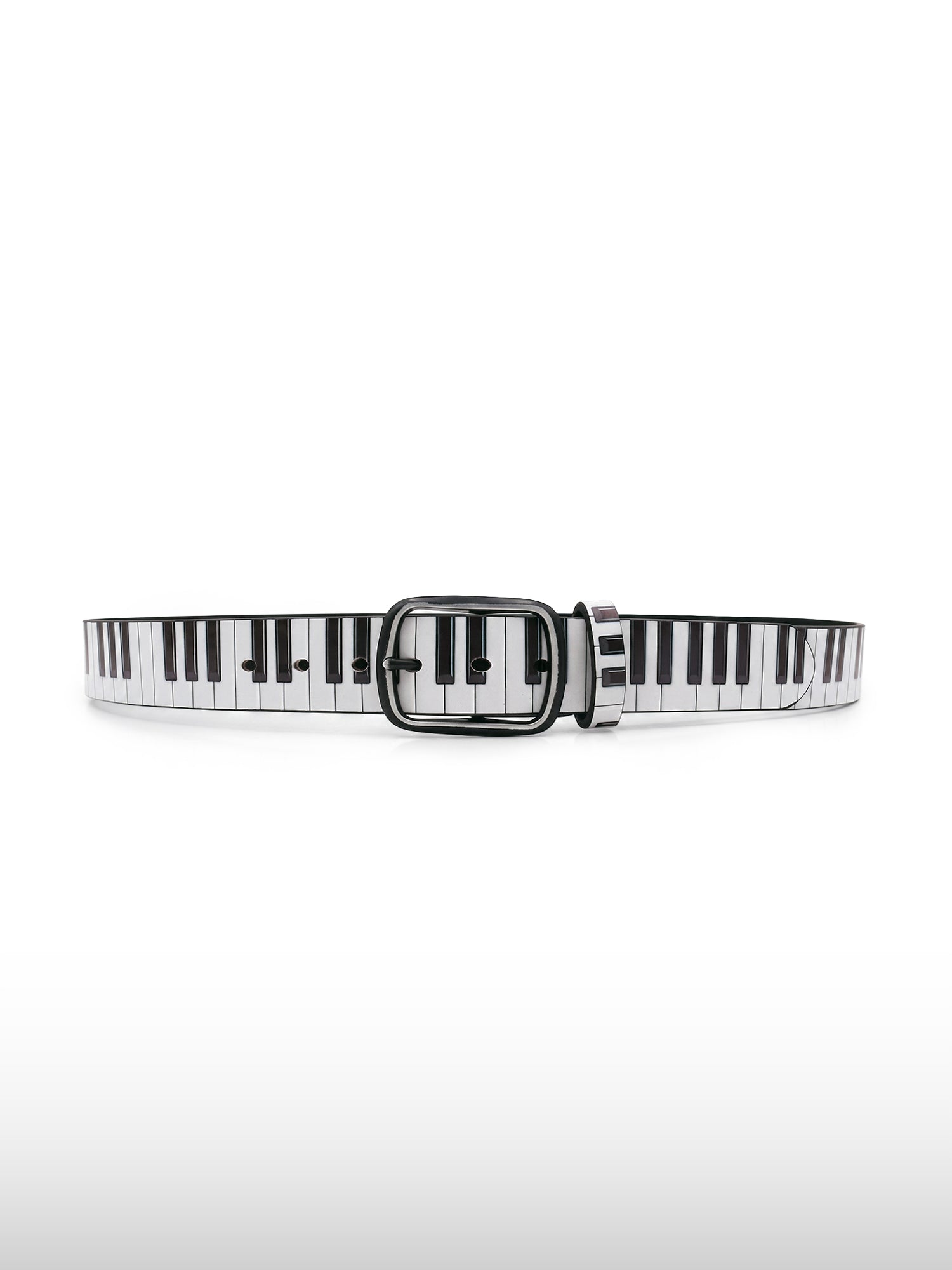 Piano Keys Leather Belt