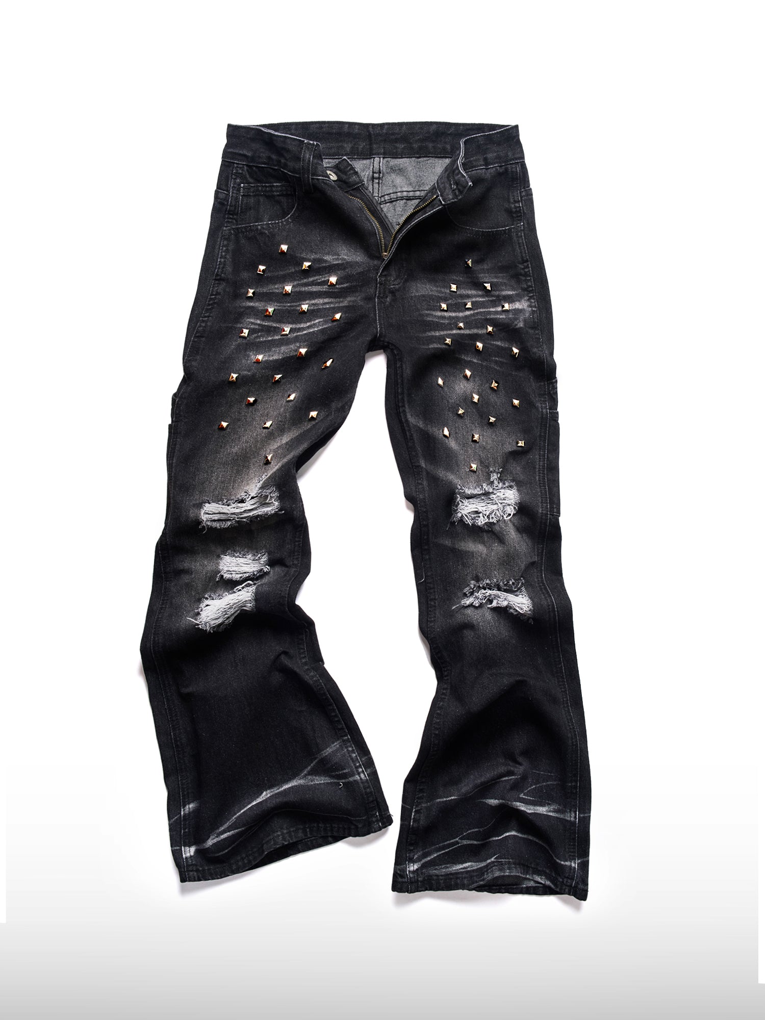 Riot Studded Flare Jeans