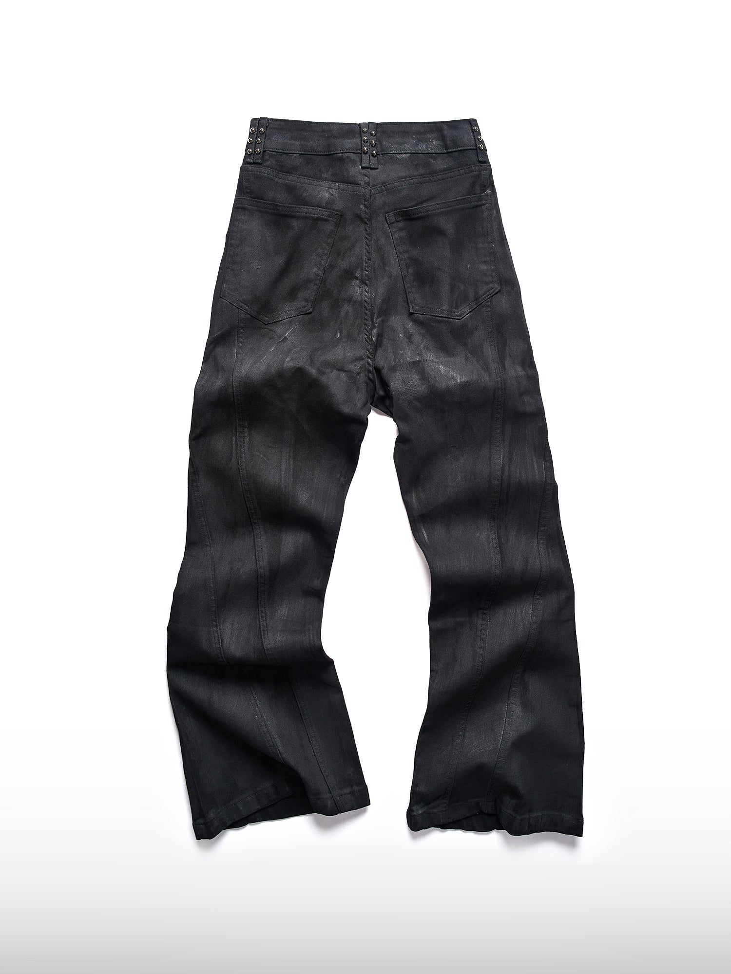 Studded Pocket Flare Jeans