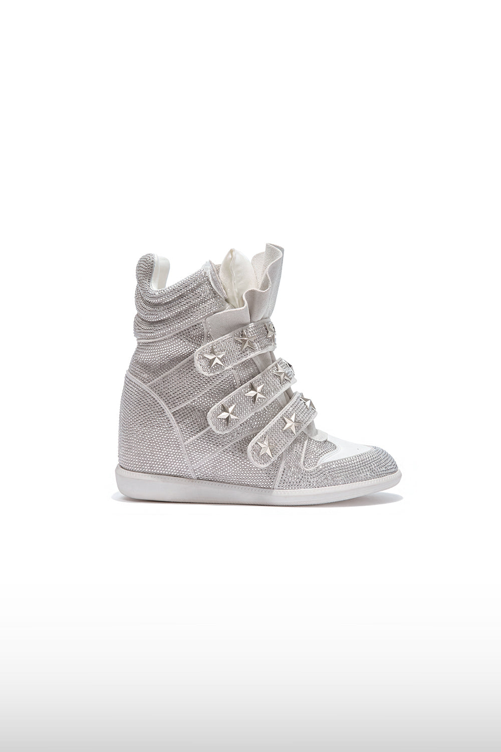 Studded Star Wedge Sneakers