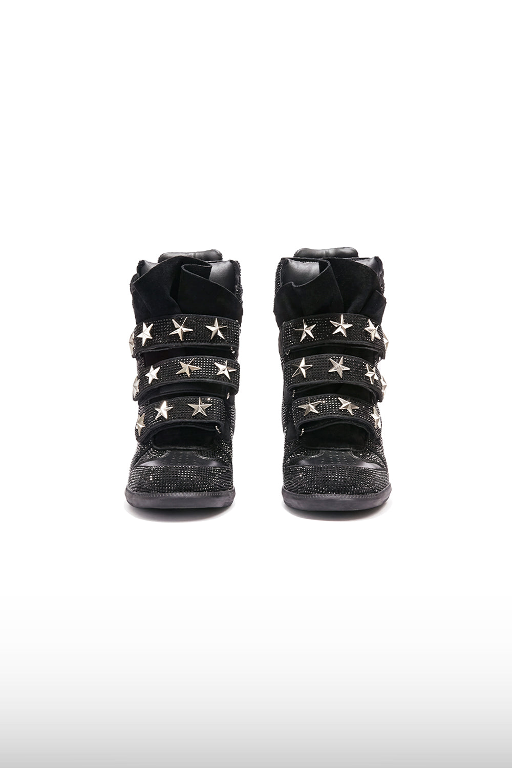 Studded Star Wedge Sneakers