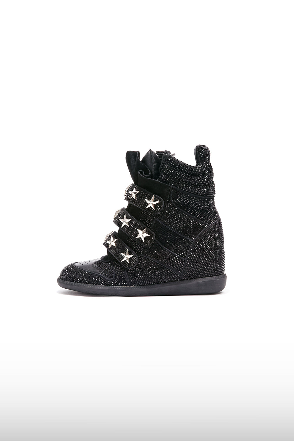Studded Star Wedge Sneakers