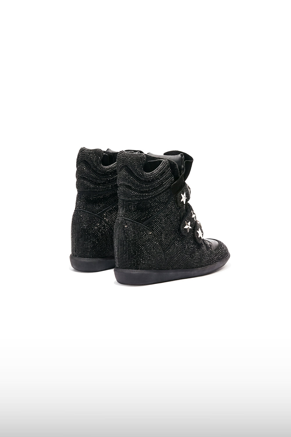 Studded Star Wedge Sneakers