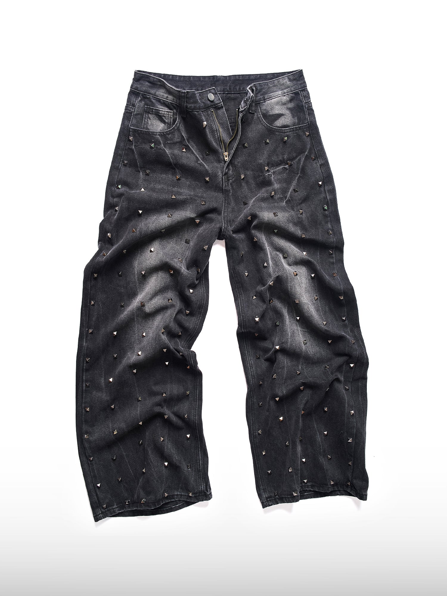 Studded Washed Jeans
