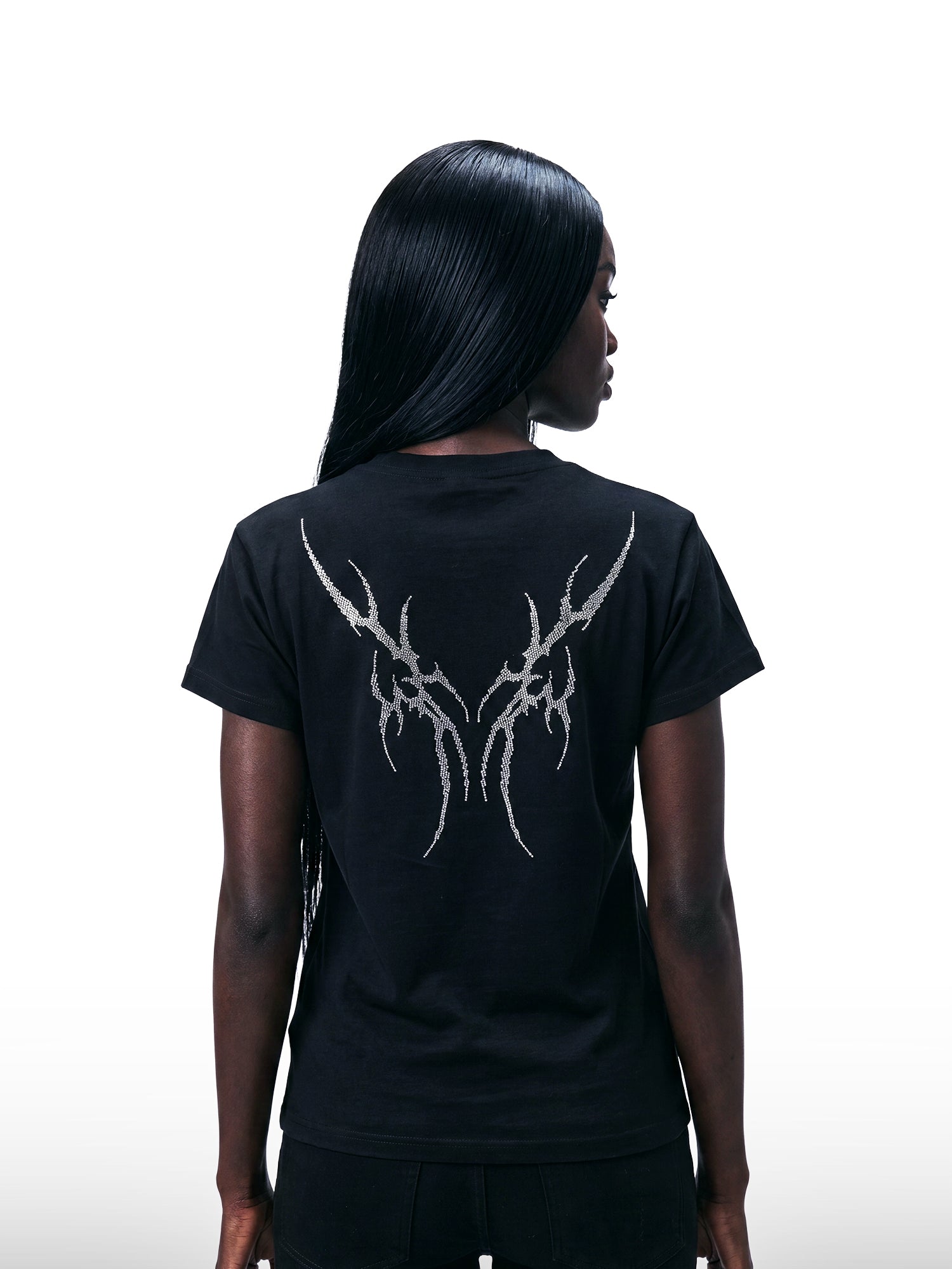 Tribal Rhinestone Slim Tee