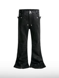 High Street Flared Black Jeans