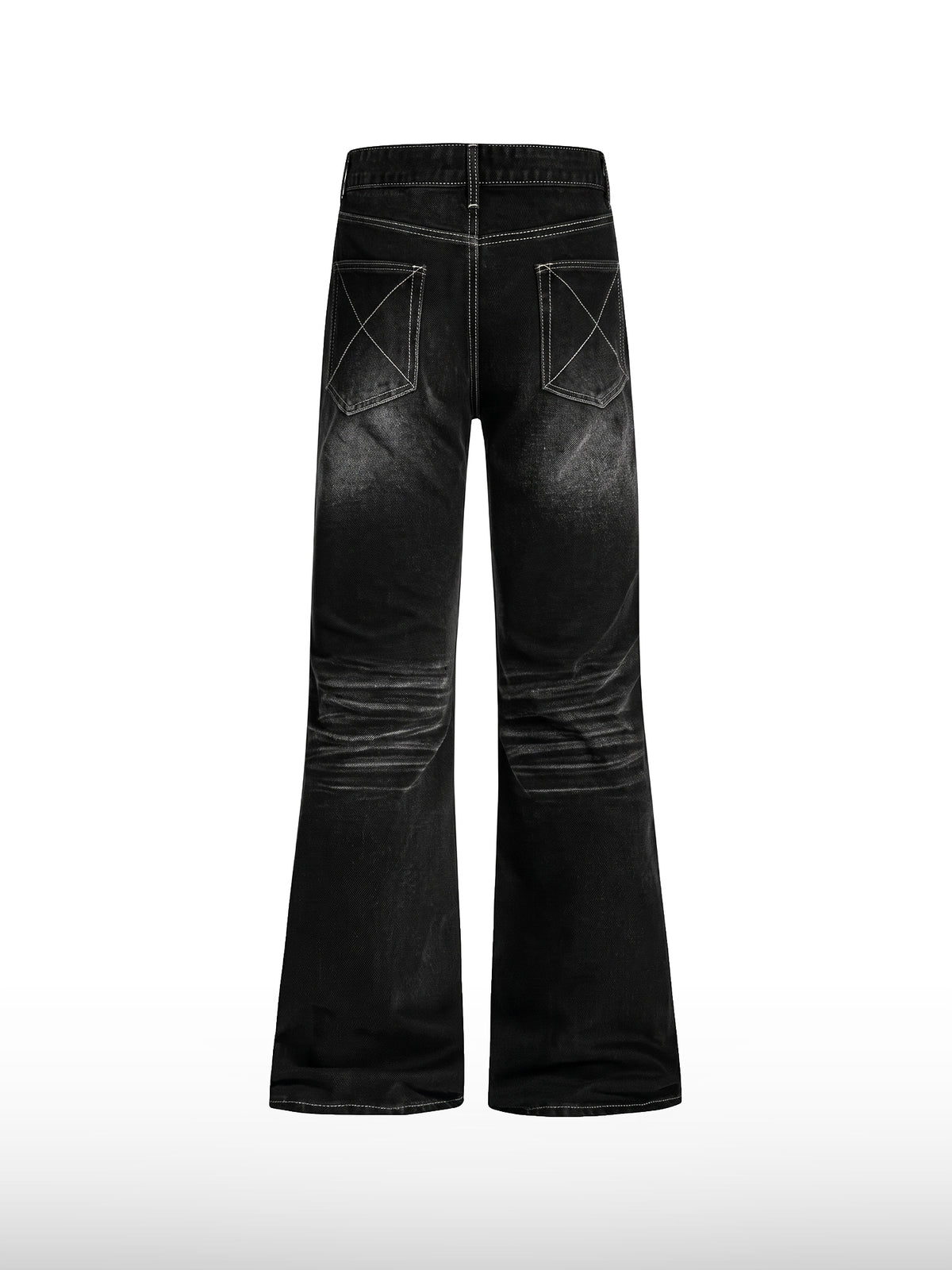 Sleek Black Flare Jeans