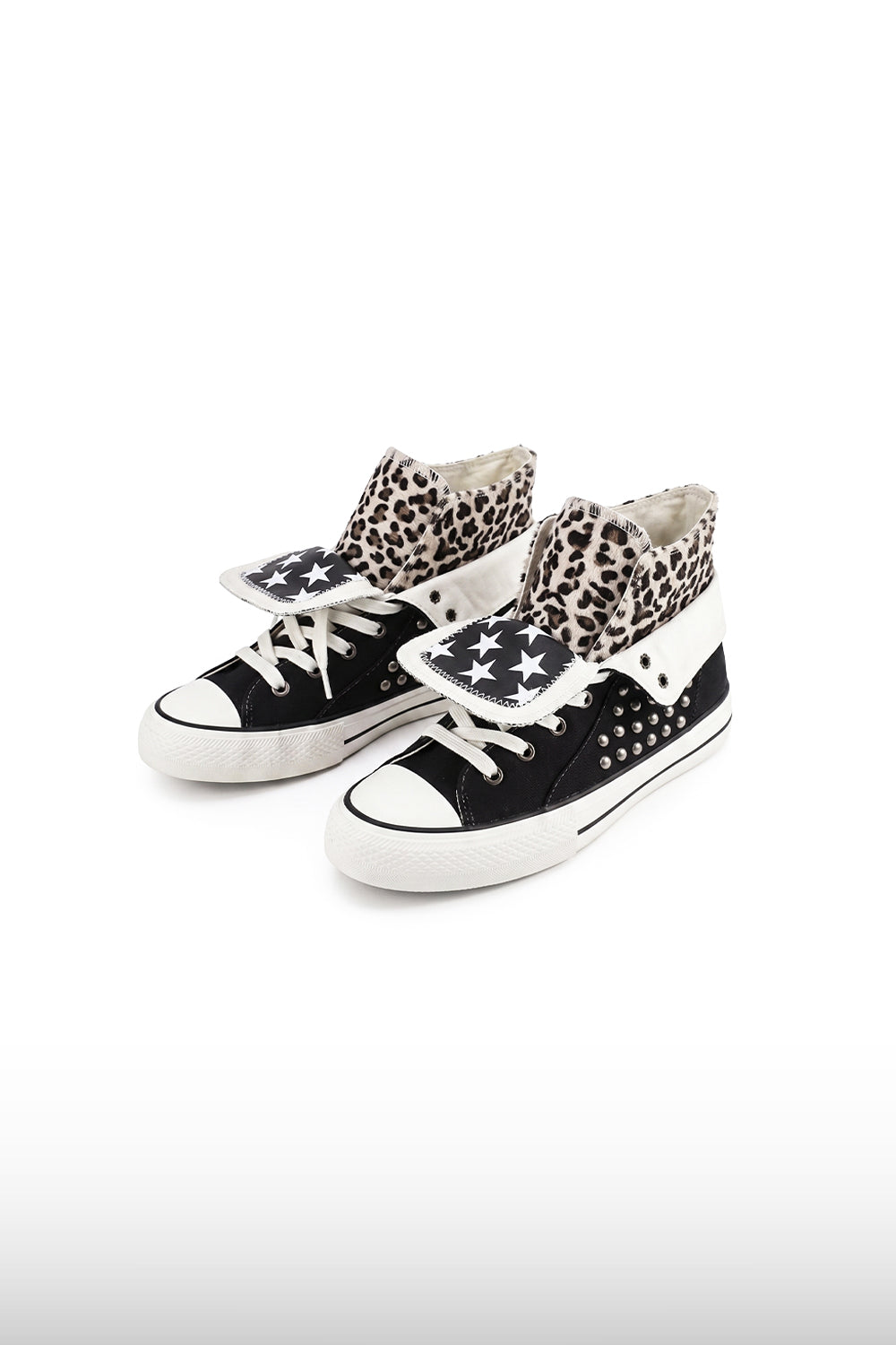 Studded Leopard High-Tops