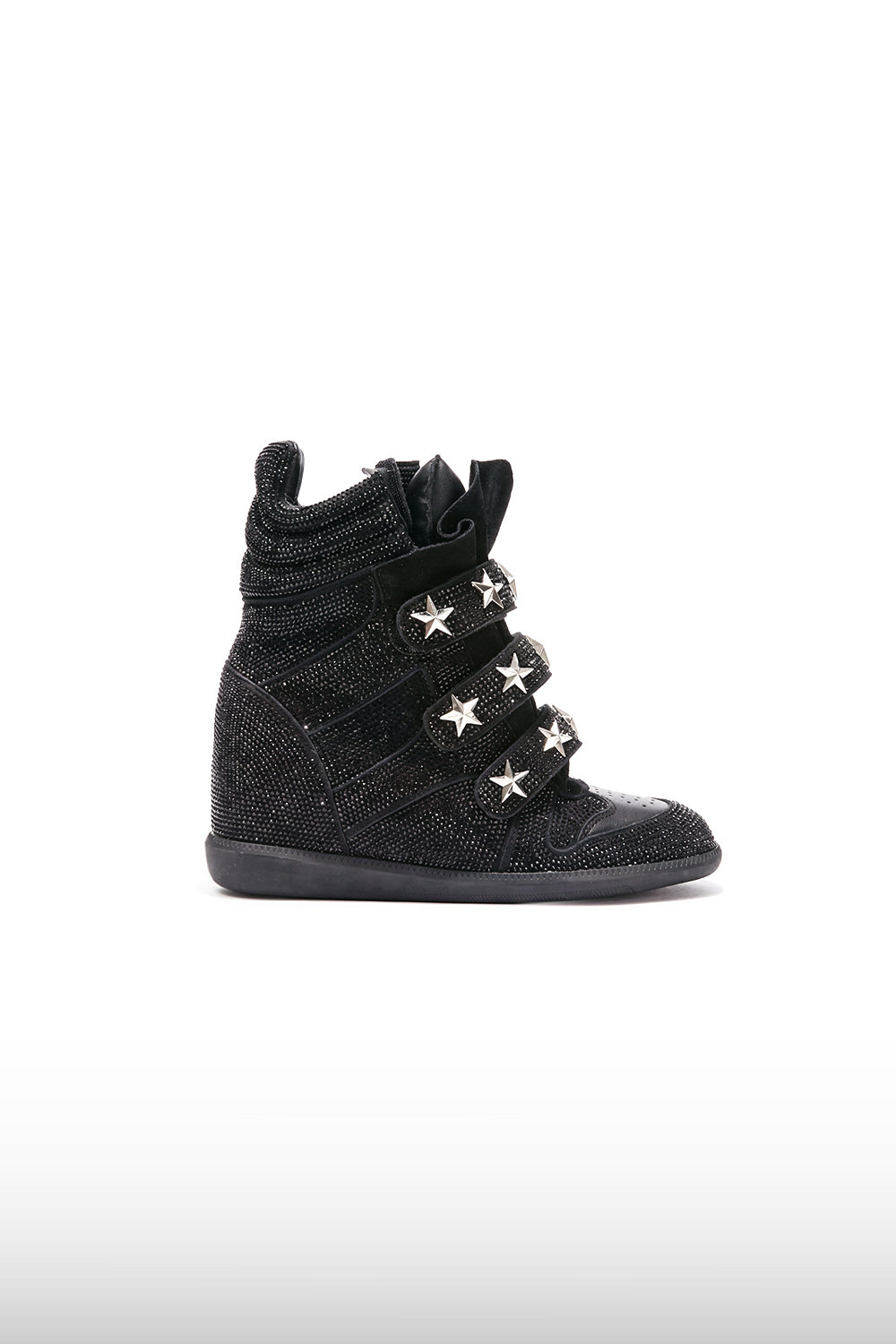 Studded Star Wedge Sneakers