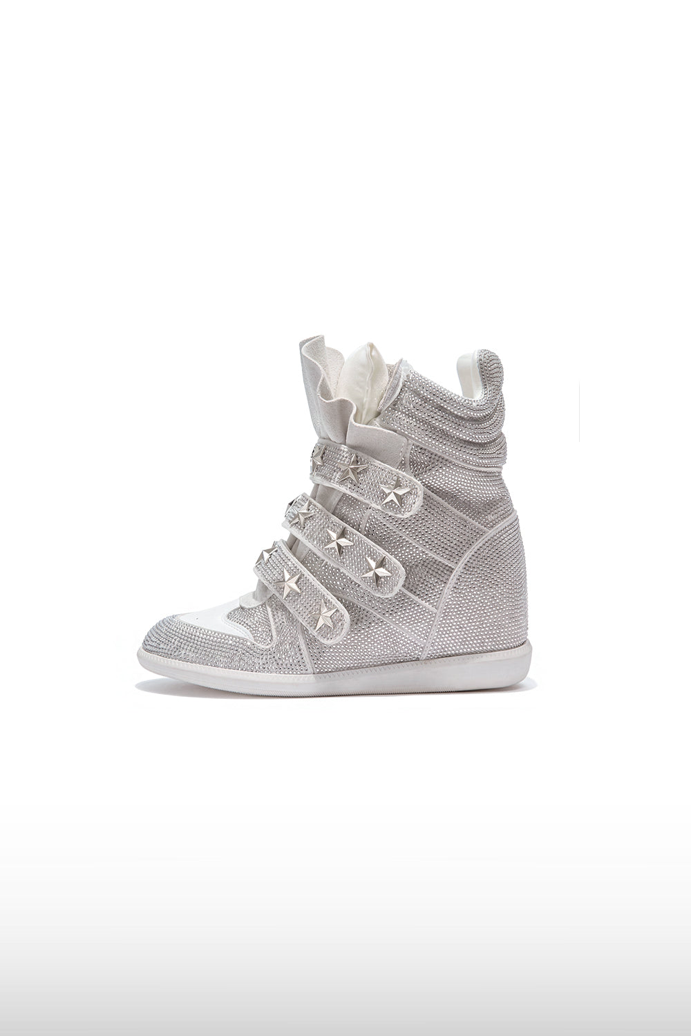 Studded Star Wedge Sneakers