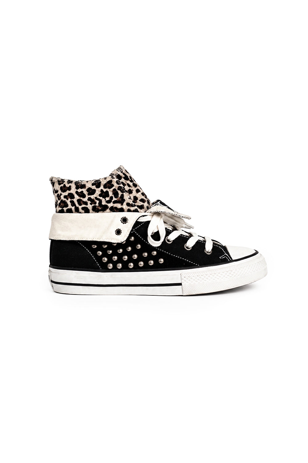 Studded Leopard High-Tops
